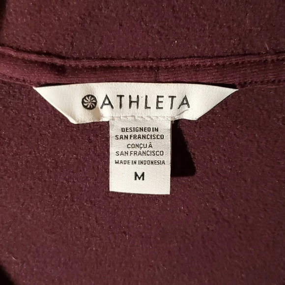Athleta cozy sherpa snap sweater size M - Picture 10 of 10